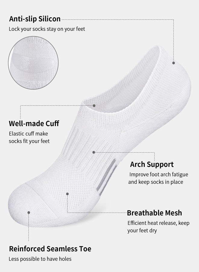 Airacker No Show Socks Womens Athletic Cushioned Low Cut Sports Running Ankle Socks for Women 6 Pairs - Image 5